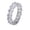 Clear, variant on Eternity Wedding Band Ring for Women Princess Cz Sterling Silver Ginger Lyne Collection