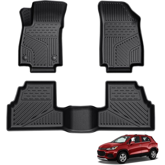 LUMWAY TPE Floor Mats for 2014-2023 Chevy Trax & 2013-2023 Buick Encore, Black