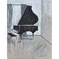 thumbnail image 2 of Stevens, Allayn 25x32 White Modern Wood Framed Museum Art Print Titled - Piano 4, 2 of 4