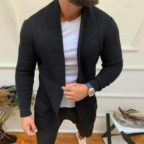 Sueter largo abierto para hombre hotsell