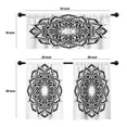 thumbnail image 4 of LALILO Kitchen Curtains and Valances Set of 3 36" Coloring Window Treatment Tiers for Window Decor, 4 of 5