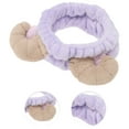 thumbnail image 3 of Unique Bargains 1 Pc Fashion Plush Wide Side Sheep Horns Headwrap for Women 9.06"x2.36" Purple, 3 of 3