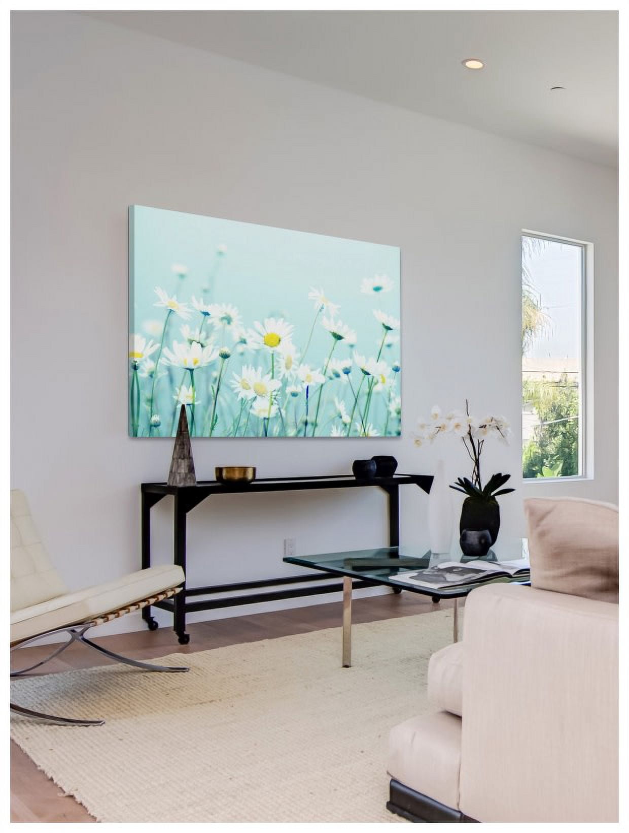 Marmont Hill 'Dancing Daisies' by Robin Delean Painting Print on Wrapped Canvas