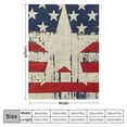 thumbnail image 4 of PRATYUS 4th of July, Memorial Day Independence Day Red Stripe Blue Star Flannel Throw Blanket for All Seasons Blanket Exquisite Gifts 40x50in, 4 of 6