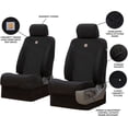 thumbnail image 4 of Covercraft Industries, LLC SSC2536COBK CARHARTT SUPER DUX SEATSAVER CUSTOM FRONT ROW SEAT COVERS - BLACK, 4 of 9