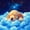 Blue 05, variant on Homewish Lovely Golden Retriever Twin Quilt Set,Cartoon Dog Twin Coverlet Set,White Clouds Decor,2pcs