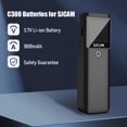 thumbnail image 4 of SJCAM C300 Camera Battery 3.7V 2800mAh with 1.33in Touch Screen 1/4in Threaded Hole & Handle Li-ion Batteries Compatible with SJCAM C300 Series Camera, 4 of 6