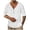 White, variant on Men's Long Sleeve Shirt Solid Color Deep V Neck Button Pullover Shirts Yoga Spring spring fall winter Beach Vacation Tops