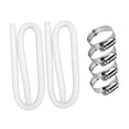 thumbnail image 3 of DYNWAVECA 2 Pieces Replacement Hose Pool Connection Hoses Accessory PVC 1.5M 1.25" Diameter with Clamps Professional Swimming Pool Hose White, 3 of 9