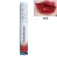thumbnail image 3 of 2 Lápiz labial con espejo de flores, textura mate, brillo labial resistente al agua, tinte labial de larga duración, 3 of 5