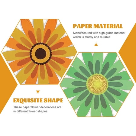 

92pcs Sunflower Spring Cutouts Decorative DIY Summer Themed Paper Cuttings