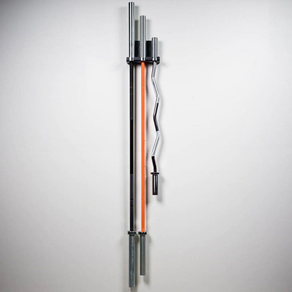 Heavy Duty Barbell Storage Rack Wall Hanger Double Vertical Barbell Holder Gym Dumbbells Rod Stands Fitness Accessories
