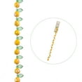 thumbnail image 2 of Crystal Lane DIY Glass Garden 7in Opaque Yellow Pears with Leaf Bead Strand, 14pcs, 2 of 7