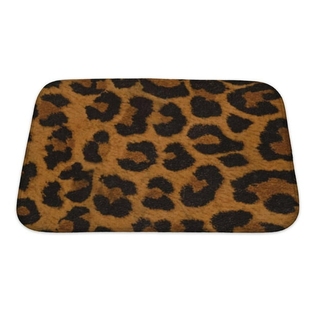 Bath Mat, Leopard Print Pattern