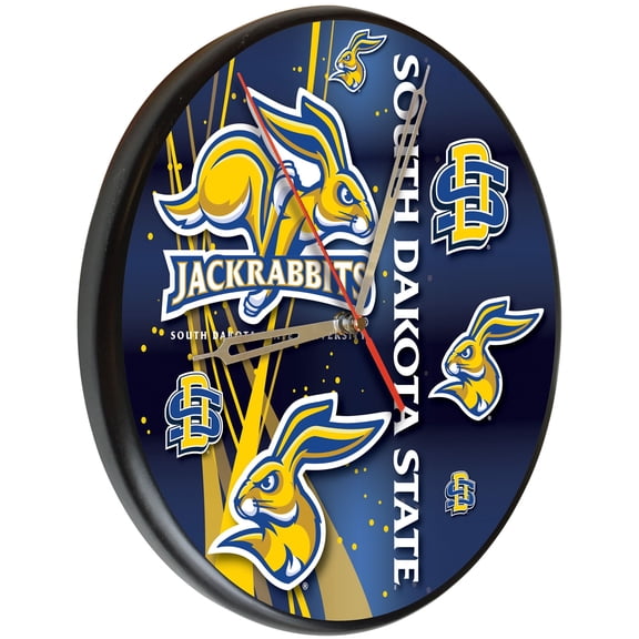 South Dakota State University 13" Solid Wood Clock