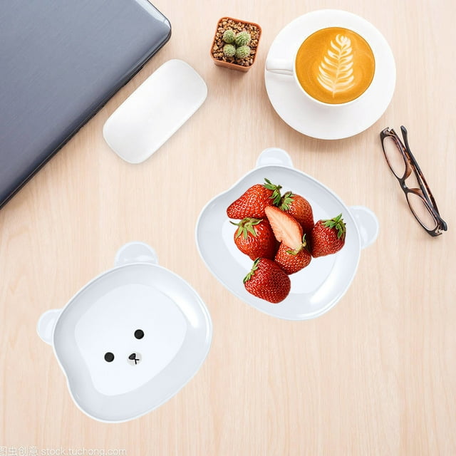 TIMIFIS Little Bear Spitting Bone Disc, Wholesale Teddy Bear Spitting Household Dining Table Garbage Tray Transparent Kitchen Appliances