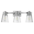 thumbnail image 2 of Prominence Home Fairendale 3 Light Brushed Nickel Bathroom Vanity Light with Clear Glass, 2 of 10