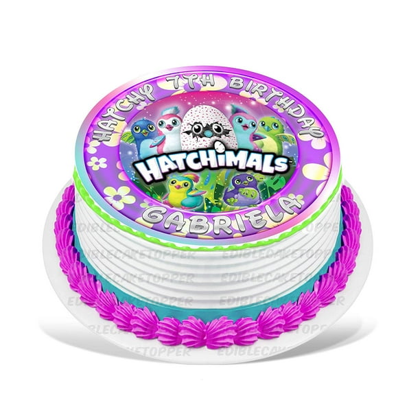 Hatchimals Edible Cake Image Topper Personalized Birthday Party 8 Inches Round - Walmart.com