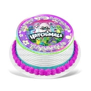 Hatchimals Edible Cake Image Topper Personalized Birthday Party 8 Inches Round