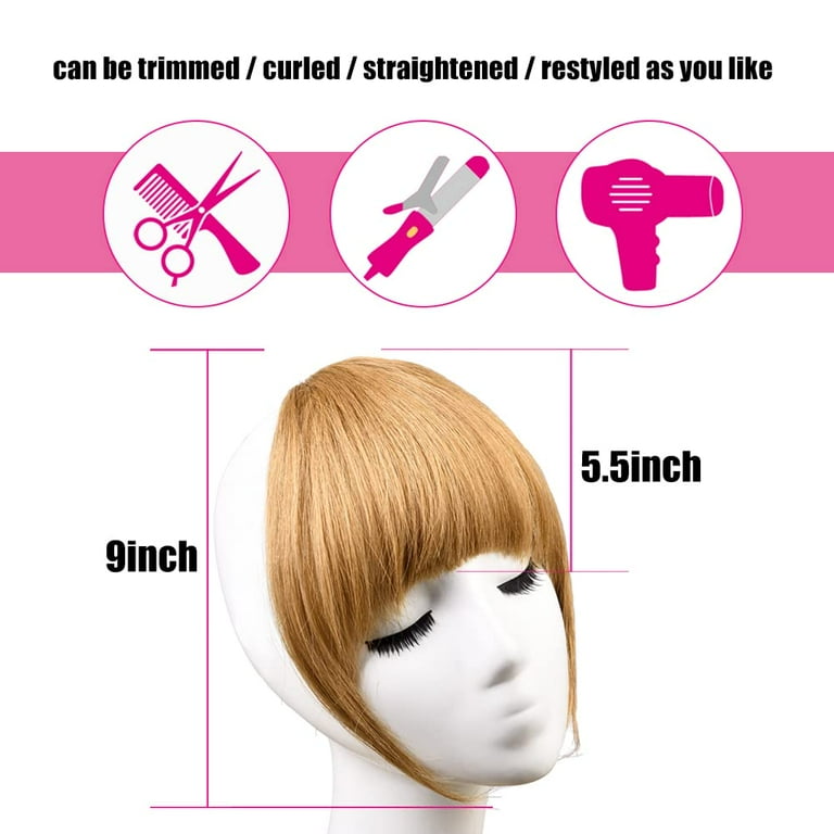 Clip in top fringe ginger