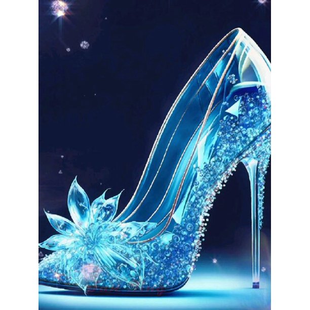 Fantasy High-Heeled Landscape Diamond Painting New 2023 DIY Mosaic Diamond Embroidery Dream Princess Shoes 5D Cross Stitch S468round 100x130cm Gao Jinjia LED