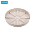 thumbnail image 3 of Unique Bargains Plant Pot Saucers 7.5 Inch, 6 Pack Plastic Round Plant Pot Flower Drip Tray, White, 3 of 6