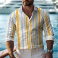 thumbnail image 1 of Camisa con estampado 3D para hombre, nueva línea 2024, primavera/verano, cuello vuelto, informal, de negocios, de manga larga, tallas S a 6XL, tela cómoda, 1 of 6