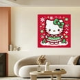 thumbnail image 4 of Hello Kitty Christmas Canvas Wall Art Cartoon Wall Decor | HD Printed & Wooden framed wall art | Modern Wall Decor for Gift | Kids Room Decor | Made in USA 12x12Inch, 4 of 5