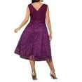 thumbnail image 4 of Gvmfive Women Plus Size Evening Party Dress Sequins Sleeveless Cocktail Formal Swing Dress, 4 of 4