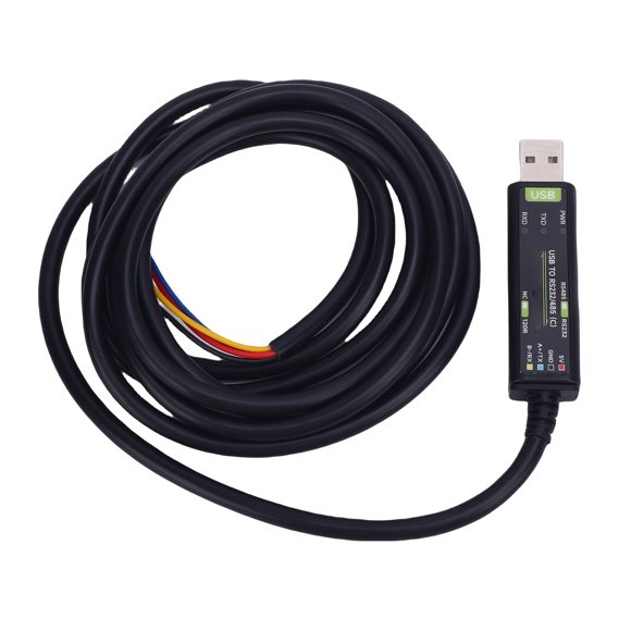 Port USB to 232 485 Adapter Cable Serial Port Converter Cable with Power Signal Indicator Support for Win11 10 8.1 8 7