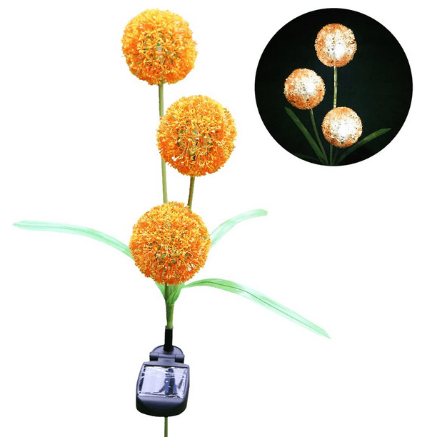 Luz LED de diente de león solar Luz LED para exteriores Jardín Patio trasero Iluminación decorativa MFZFUKR CPB-US-DYP980-1