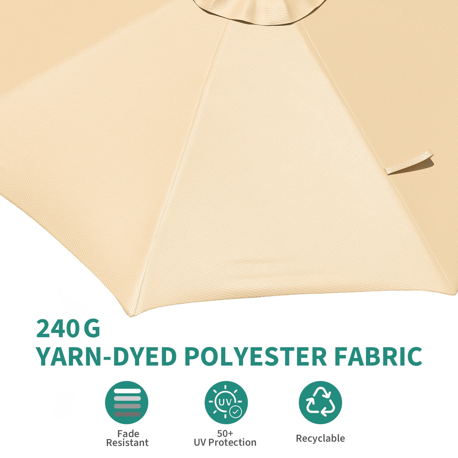10x10 FT Cantilever Patio Umbrella with Base Included Double Top Outdoor Square Large Heavy Duty Aluminum Offset Umbrellas with 7 Level Tilt 360-degree Rotation for Pool Garden Deck