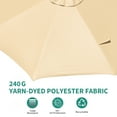 thumbnail image 6 of 10FT Cantilever Patio Umbrella with Base, 360° Rotating Offset Umbrella for Backyard, Deck, Poolside., 6 of 6