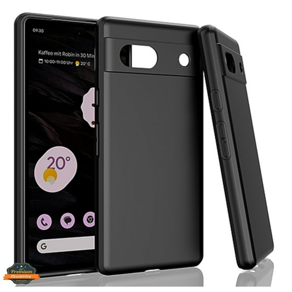 Xpression Cover for Google Pixel 7A Ultra Slim Thin Transparent Silicone Soft Skin Flexible TPU Gel Rubber Candy Gummy Hybrid Phone Case - Black