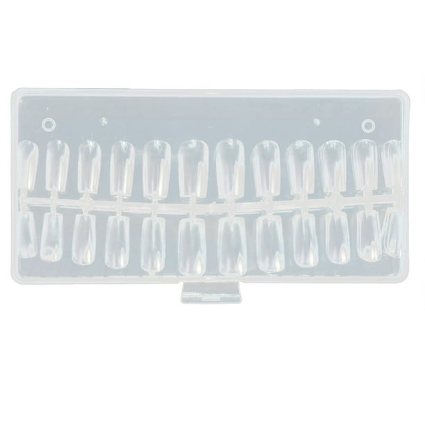 Uñas 120 Piezas Tubo De Agua Transparente Uñas Uñas Transparente Cobertura Total Presionado En Las Uñas Para DIY Uñas Práctica De Salón De Uñas