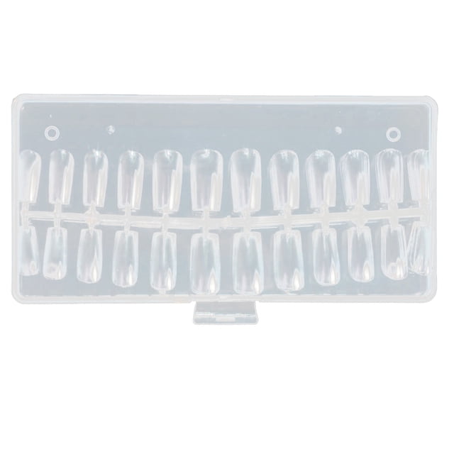 Uñas 120 Piezas Tubo De Agua Transparente Uñas Uñas Transparente Cobertura Total Presionado En Las Uñas Para DIY Uñas Práctica De Salón De Uñas
