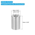 thumbnail image 2 of M3 Aluminum Spacers, 6 Pcs Metal Spacer Aluminum 3mm ID x 6mm OD x 10mm L Threaded Spacer Screw Standoff, Silvery, 2 of 6