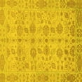 thumbnail image 1 of Ahgly Company Indoor Square Oriental Yellow Traditional Area Rugs, 8' Square, 1 of 4