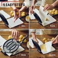 thumbnail image 4 of Uno Casa Cast Iron Tortilla Press 10 Inch - Tortilla Maker Press, Pre-Seasoned Roti Maker with 100 Pcs Parchment Paper - Heavy Du, 4 of 9