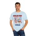 thumbnail image 4 of Chillin' and Grillin' Hot Dog Burger 4th of July Unisex Comfort Colors Tee, 4 of 4