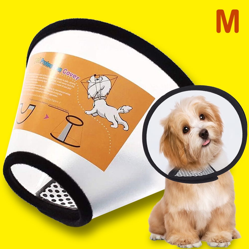 Soft Dog Cone Collar, Flexible Plastic Cone for Dogs After Surgery, Dog