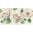 thumbnail image 3 of Wilson, Kelsey 18x11 Black Modern Framed Museum Art Print Titled - Ivory Roses landscape II, 3 of 5