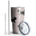 thumbnail image 2 of 30oz Scottish Terrier Tumblers Stainless Steel Tumbler with Lid and Straw,Vacuum Insulated Double Wall Travel Tumbler Cups Mug with Cleaning Brush for Coffee,Tea, 2 of 7