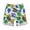 Green, variant on Men's Casual Shorts Elastic Waist Polyester Spandex Blend Straight Leg Tropical Leaf Print Summer Beach Shorts