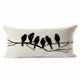 thumbnail image 2 of Billuyoard Funda de almohada extraíble con estampado de pájaros, de algodón y lino, 30x50cm, novedad de 2020 Decoración del hogar, 2 of 6