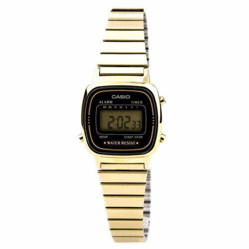 gold digital watch women's