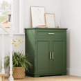 thumbnail image 7 of Kitchen Storage, Modern Floor-Standing Sideboard, Freestanding Cabinet Suitable for Living Room or Hallway, Green, 7 of 7