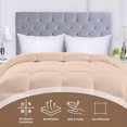thumbnail image 3 of Comforters Queen Size All Season Duvet Insert Down Alternative Box Stitched Bed Comforter with Corner Tabs Machine Washable (), 3 of 7