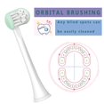 thumbnail image 4 of 2 Pieces 3 Sided Autism Toothbrush Three Bristles for Special Needs Kids Soft Bristles Soft and Gentle Clean each Tooth to Completely Cover the Toothbrush(Child) Yellow+Blue, 4 of 7