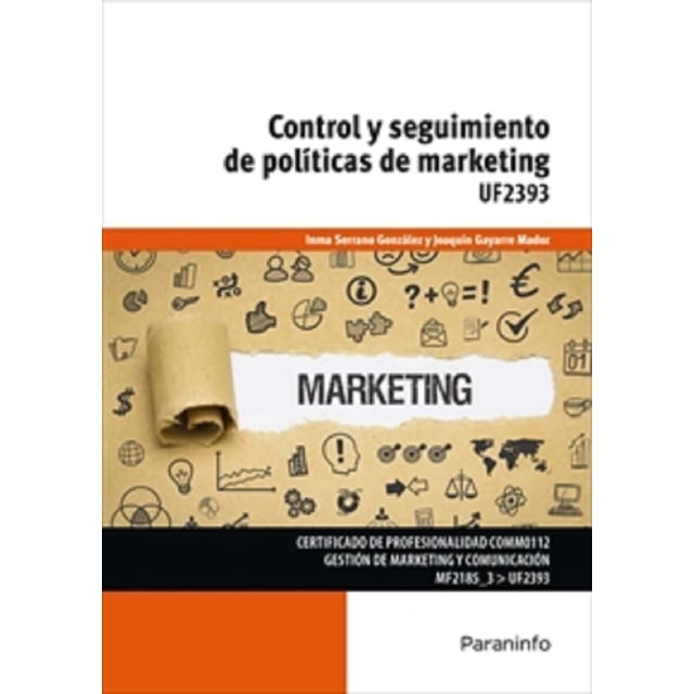 Control y Seguimiento de Políticas de Marketing PARANINFO JOAQUIN GAYARRE MADOZ